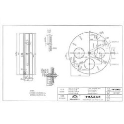 CADRAN 30MM TYPE 20 SUPER LUMINOVA POUR MOUVEMENT SEA-GULL TY2902 - ST1902 