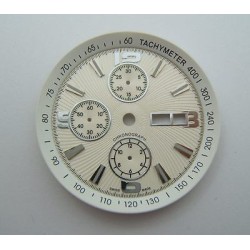 VALJOUX 7750 CADRAN BLANC TACHY EN RELIEF POUR ETA VALJOUX 7750 DIAMETRE 38MM