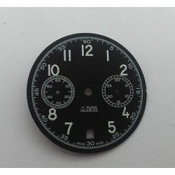 CADRAN LUMINOVA TYPE MILITAIRE BREGUET TYPE 20 POUR VALJOUX 7734 DIAMETRE 32MM 