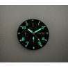 POUR VALJOUX 7750 CADRAN MILITAIRE LUMINEUX DIAMETRE 34MM AIGUILLES LUMINEUSES