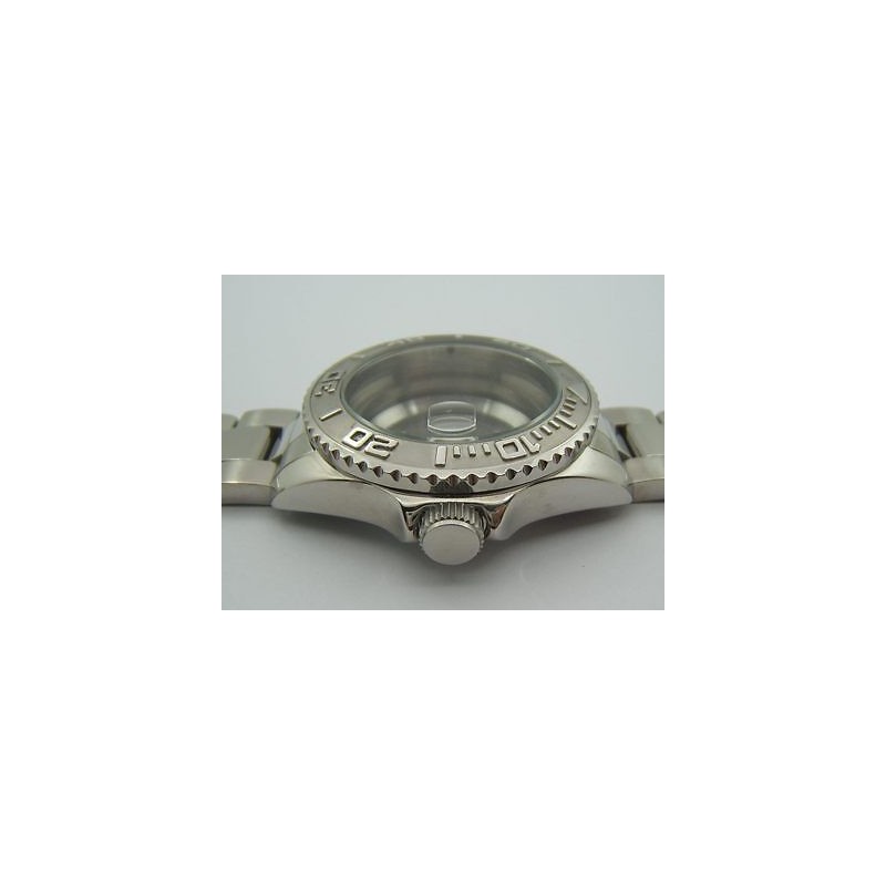 BOITIER BWC EN ACIER POUR ETA VALJOUX 7750 ETANCHE 5ATM SWISS MADE 39MM