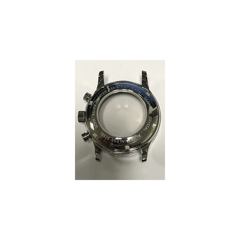 Lot De Pièces Pour Montre De Poche : Mouvement + Boîtier Acier Brun Swiss Made