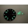 POUR VALJOUX 7750 CADRAN MILITAIRE LUMINEUX DIAMETRE 34MM AIGUILLES LUMINEUSES