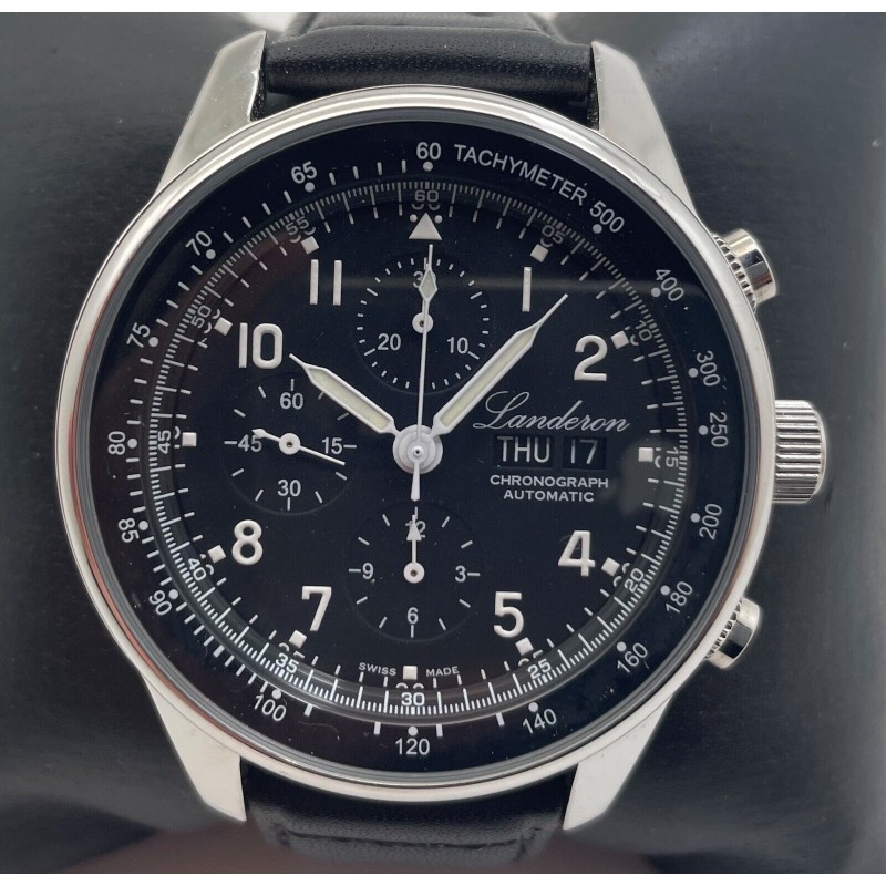 LANDERON CHRONOGRAPHE THE SKY'S  AUTOMATIC SWISS VALJOUX 7750