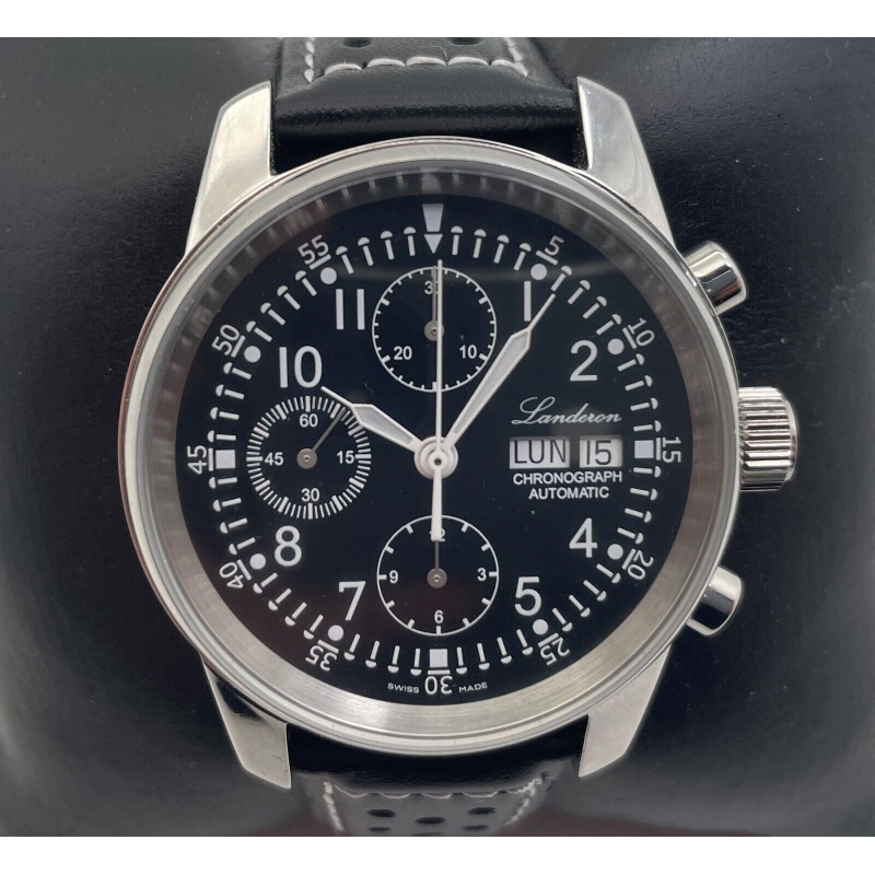 LANDERON CHRONOGRAPHE MOUVEMENT AUTOMATIC SWISS VALJOUX 7750