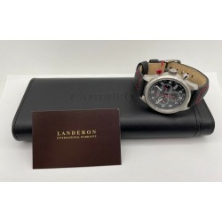 LANDERON CHRONOGRAPHE RACING CADRAN CARBONE MOUVEMENT SWISS RONDA