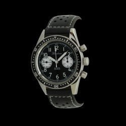 LANDERON CHRONOGRAPHE PILOTE PANDA  A REMONTAGE MANUEL