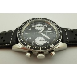 LANDERON CHRONOGRAPHE PILOTE PANDA  A REMONTAGE MANUEL