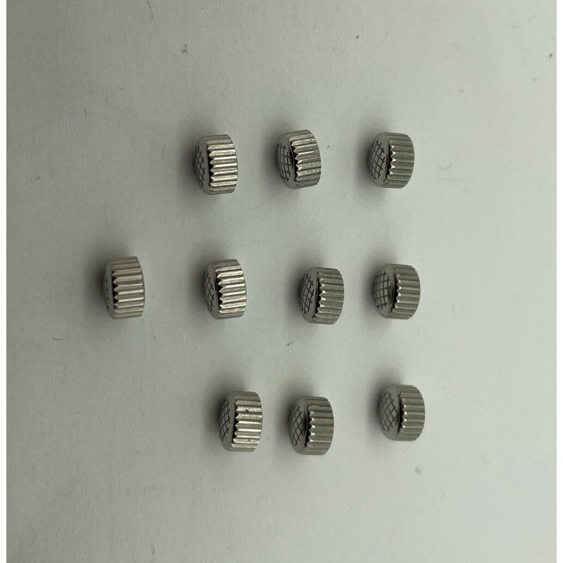 Couronnes étanches Chromées Diamètre 4,5mm - Lot De 8 - Neuf Sans étiquette