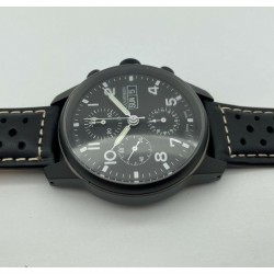 LANDERON CHRONOGRAPHE BLACK PVD MOUVEMENT AUTOMATIC SWISS VALJOUX 7750