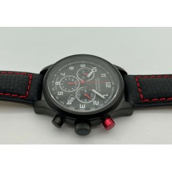 LANDERON CHRONOGRAPHE RACING BLACK PVD CADRAN CARBONE MOUVEMENT SWISS RONDA