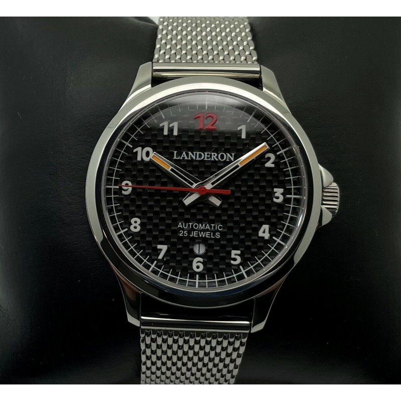 LANDERON RACING AUTOMATIC CADRAN CARBONE MOUVEMENT SUISSE ETA 2824 