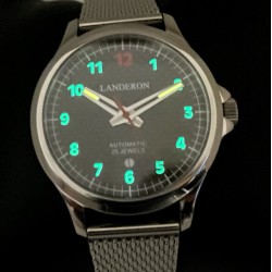 LANDERON RACING AUTOMATIC CADRAN CARBONE MOUVEMENT SUISSE ETA 2824 