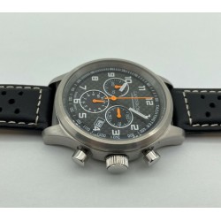 LANDERON CHRONOGRAPHE RACING CADRAN CARBONE MOUVEMENT SWISS RONDA