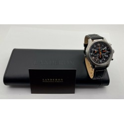 LANDERON CHRONOGRAPHE RACING CADRAN CARBONE MOUVEMENT SWISS RONDA