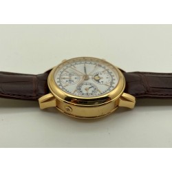 LANDERON CHRONOGRAPHE AUTOMATIC OR 18K VALJOUX 7751 TRIPLE DATES PHASE DE LUNE