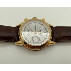 LANDERON CHRONOGRAPHE AUTOMATIC OR 18K VALJOUX 7751 TRIPLE DATES PHASE DE LUNE