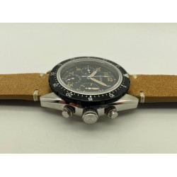 LANDERON CHRONOGRAPHE TRICOMPAX BEIGE A REMONTAGE MANUEL SAPHIR ETANCHE 10 ATM