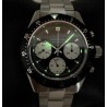 LANDERON CHRONOGRAPHE PANDA TRI-COMPAX A REMONTAGE MANUEL SAPHIR ETANCHE 10 ATM