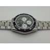 LANDERON CHRONOGRAPHE PANDA TRI-COMPAX A REMONTAGE MANUEL SAPHIR ETANCHE 10 ATM