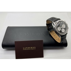 LANDERON CHRONOGRAPHE TYPE 20 PANDA TRI-COMPAX A REMONTAGE MANUEL