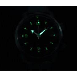 LANDERON COMPRESSOR AUTOMATIC  CADRAN INDEX VERT LUMINOVA AVEC PATINE