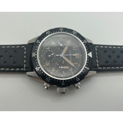 LANDERON CHRONOGRAPHE TRI-COMPAX A REMONTAGE MANUEL SAPHIR ETANCHE 10 ATM