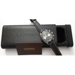 LANDERON CHRONOGRAPHE PILOTE PANDA MOUVEMENT A REMONTAGE MANUEL TY2901-ST1901