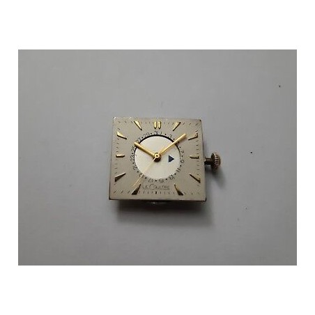 Mouvement De Montre Jaeger LeCoultre Duoplan Avec Cadran Et Aiguilles - Pièce D'occasion Pour Réparation Ou Collection