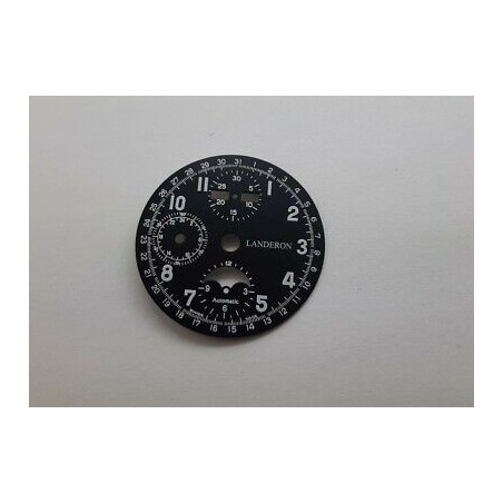 Cadran De Date Pour Valjoux 7750 - Réf. 2557/1 Blanc Sur Noir @3 - Neuf Watchfix Suisse