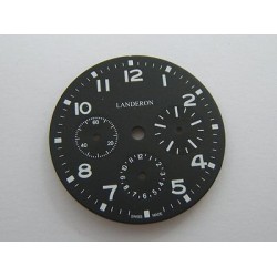 CADRAN LANDERON TRICOMPAX TYPE XX 34MM DE DIAMETRE N.O.S..