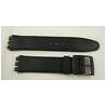 BRACELET POUR SWATCH SKIN  TAILLE 17 EN CUIR NOIR NEUF