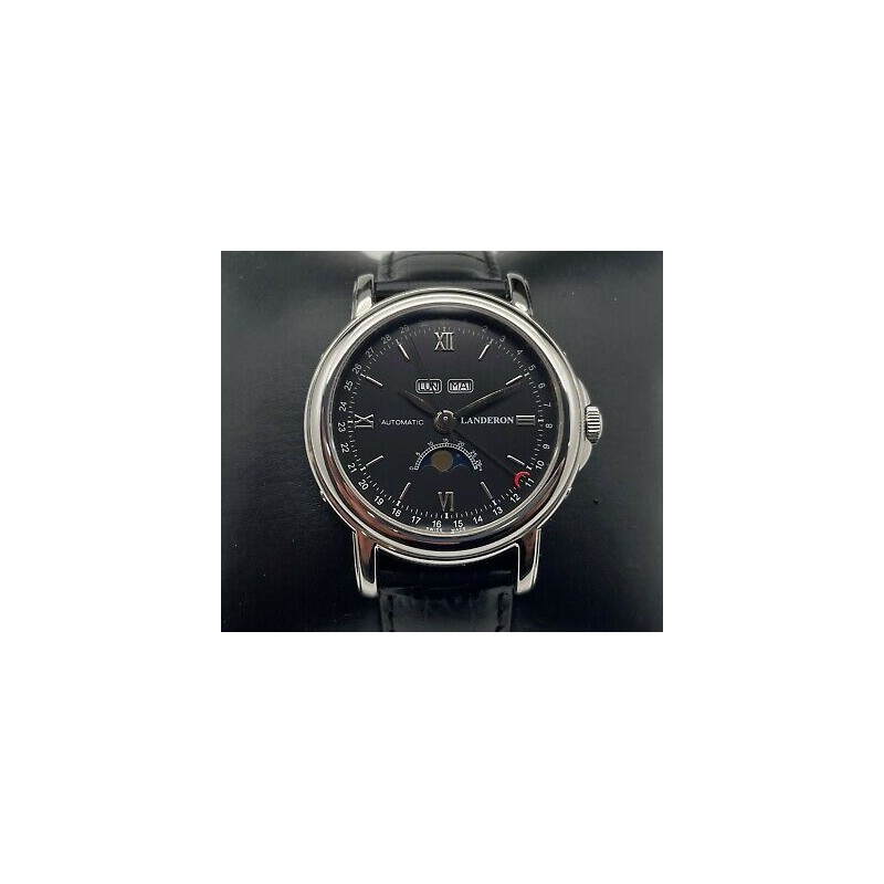 LANDERON AUTOMATIQUE TRIPLE DATES PHASE DE LUNE 